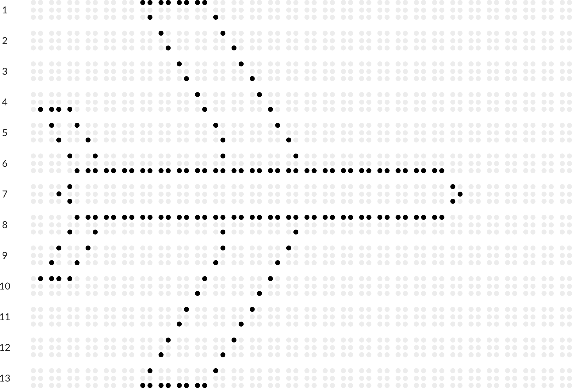 Braillebild mit Raster: Flugzeug