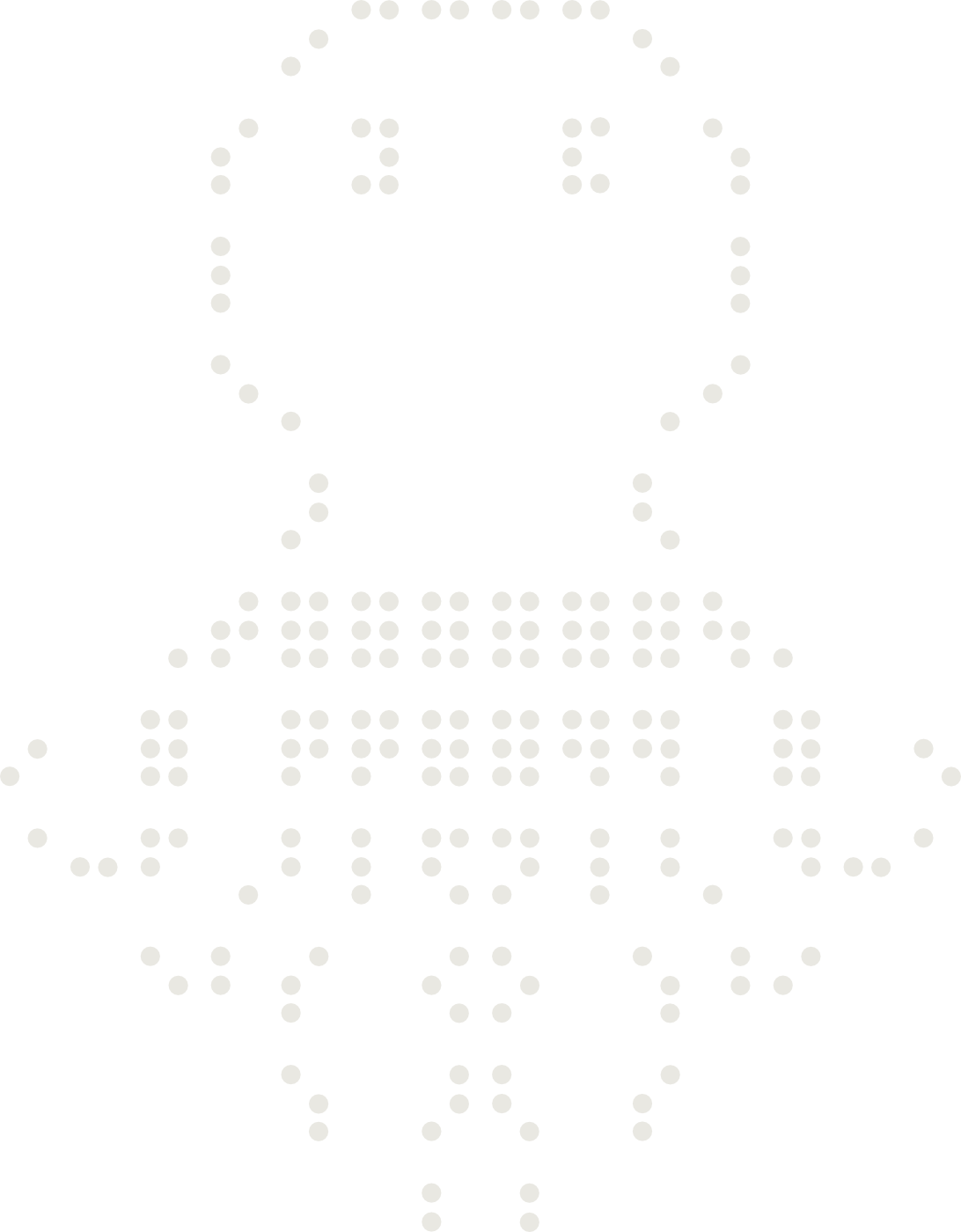 Braille drawing of an octopus