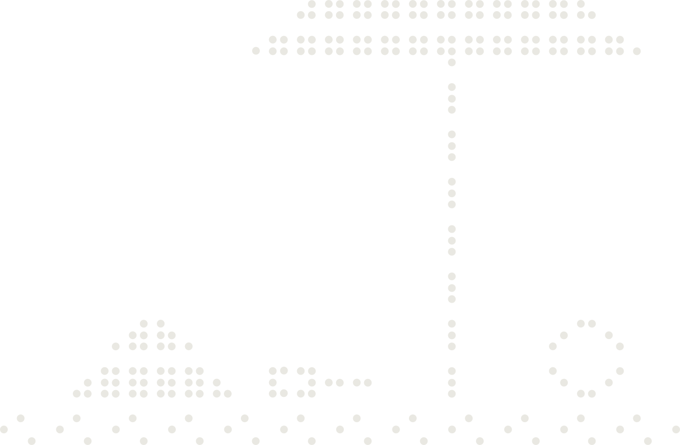 Braille drawing of a beach scene