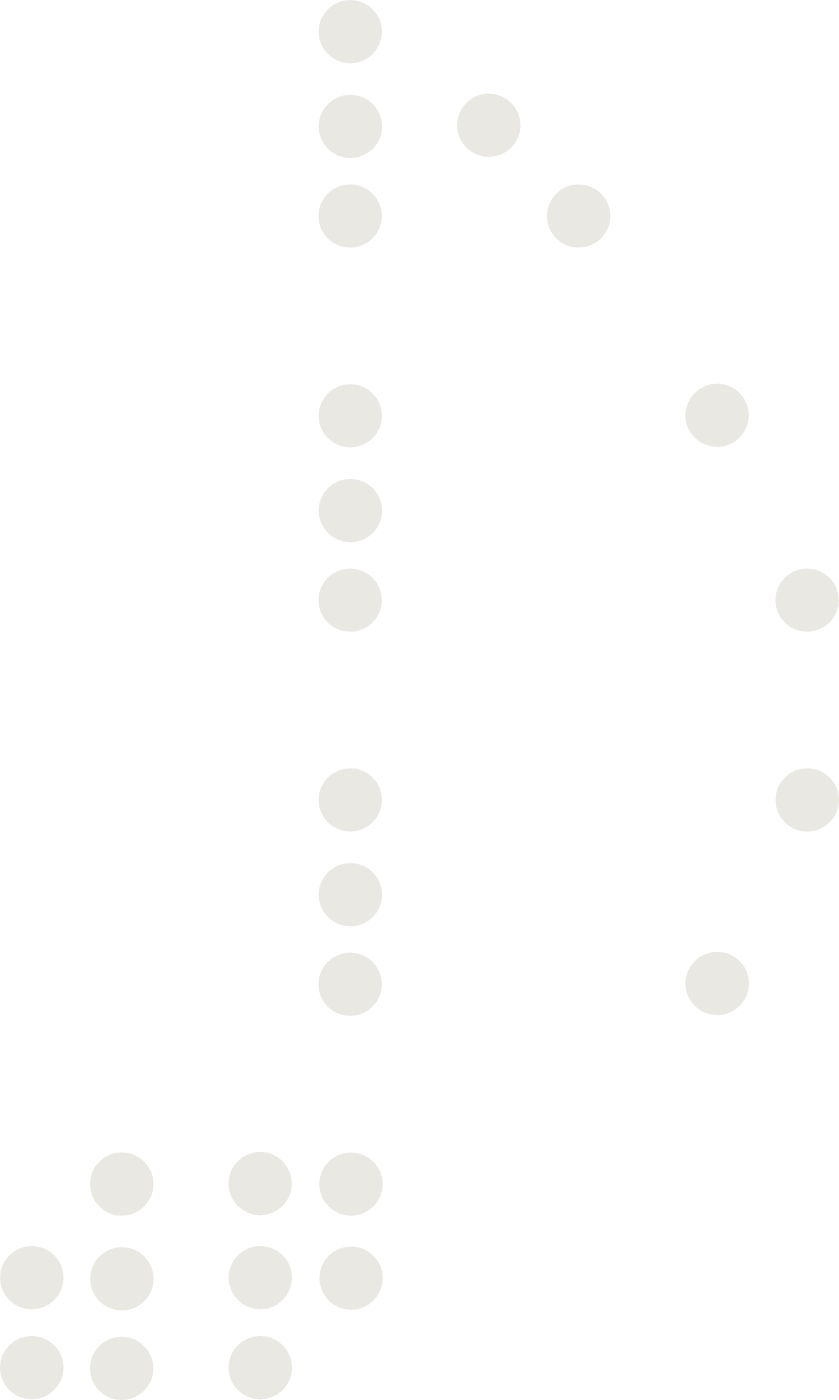 Braille drawing of a eighth note