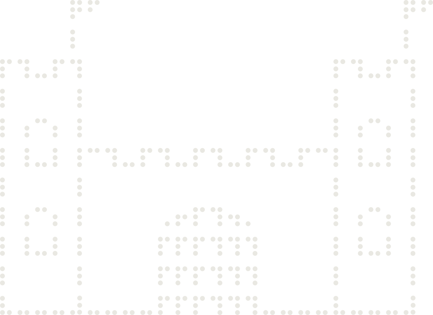Braille drawing of a knights castle