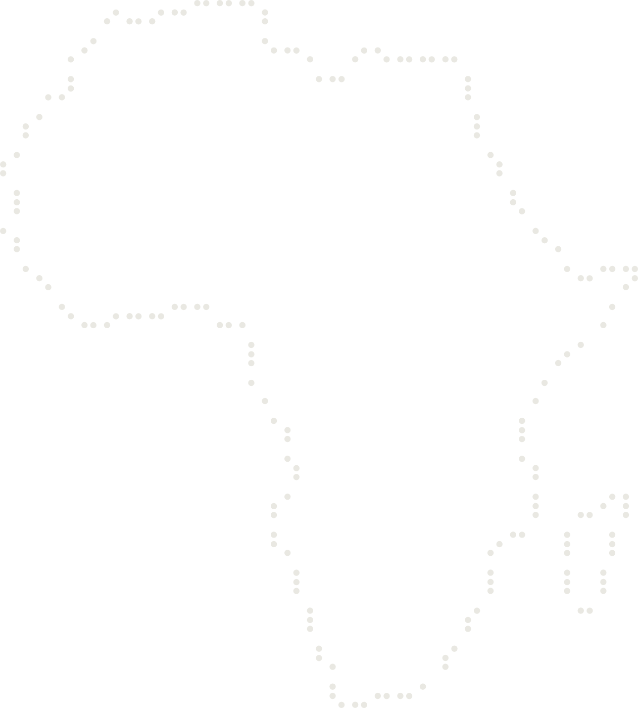 Braille drawing of Africa