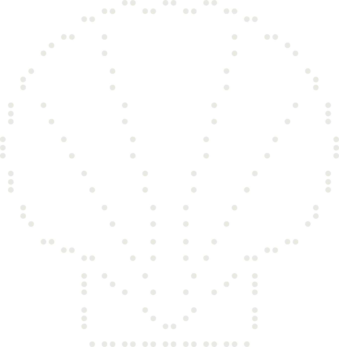 Braille drawing of a scallop shell