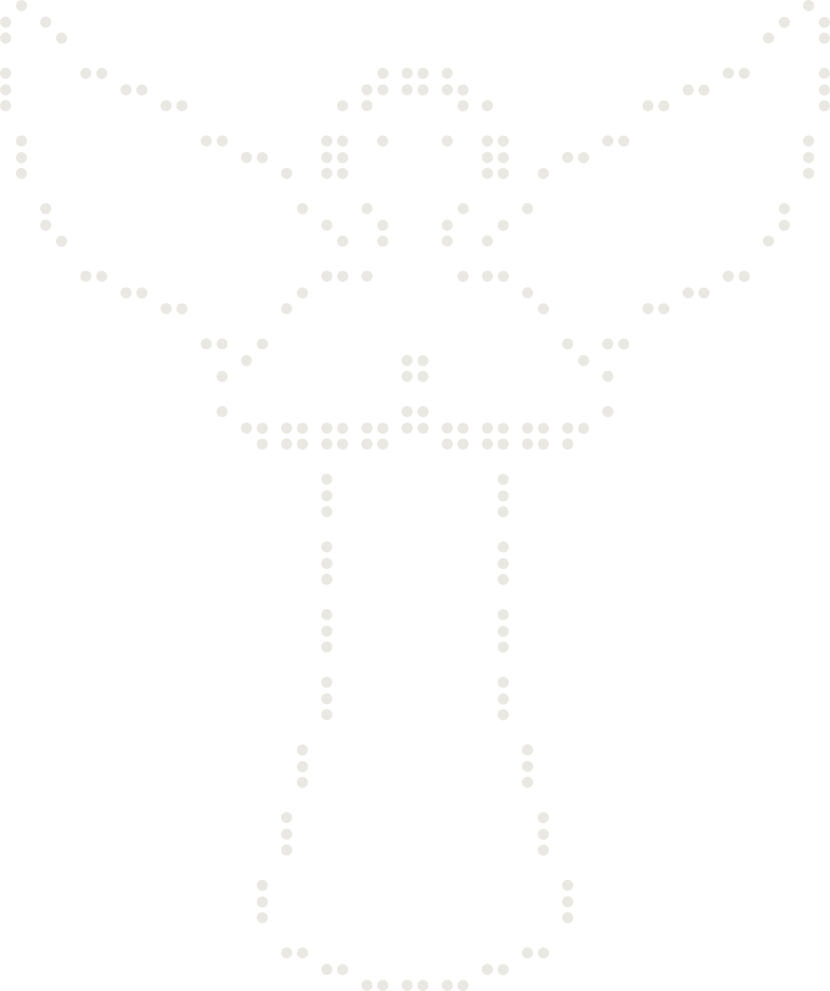 Braille drawing of an angel