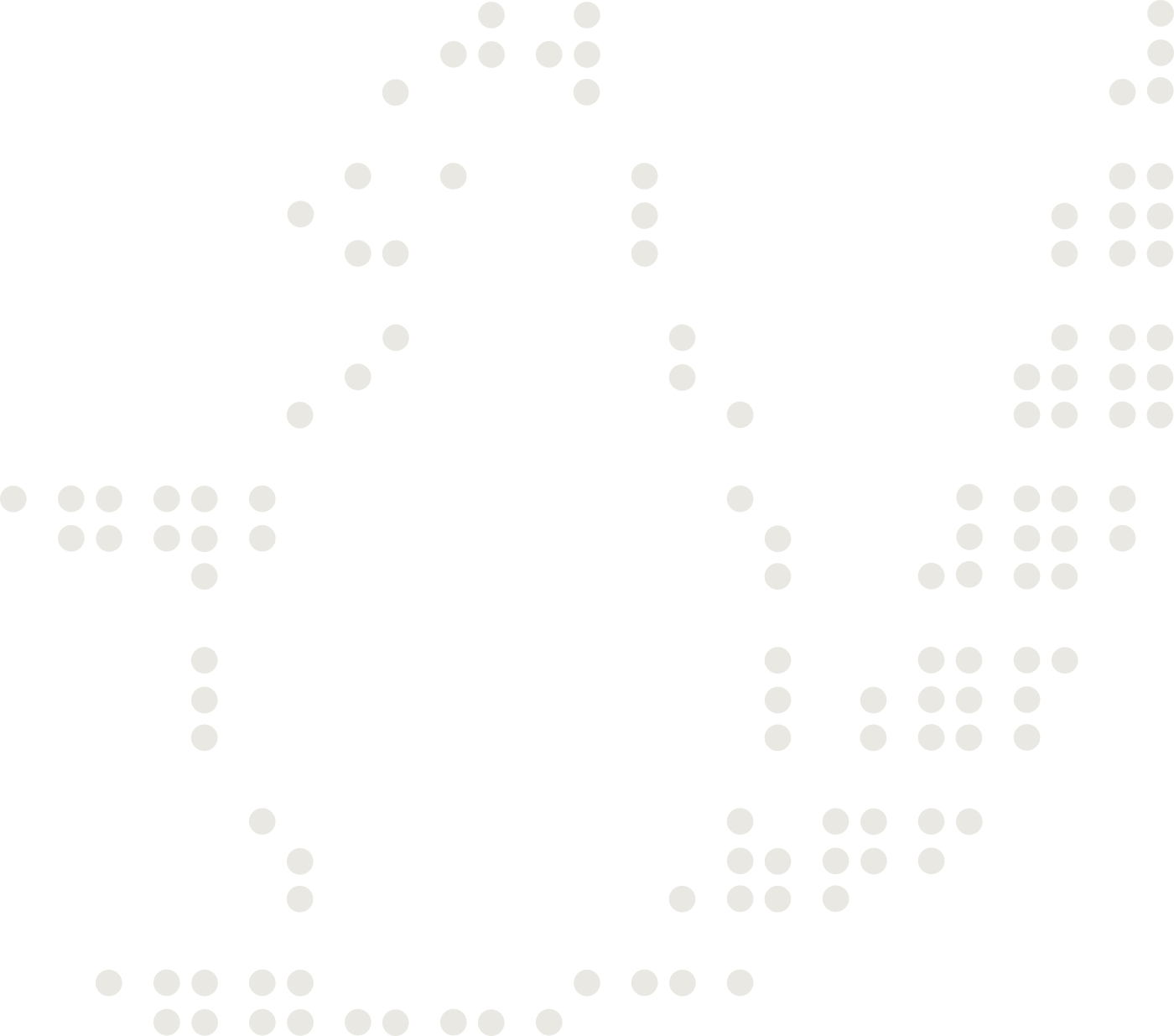 Braille drawing of a squirrel