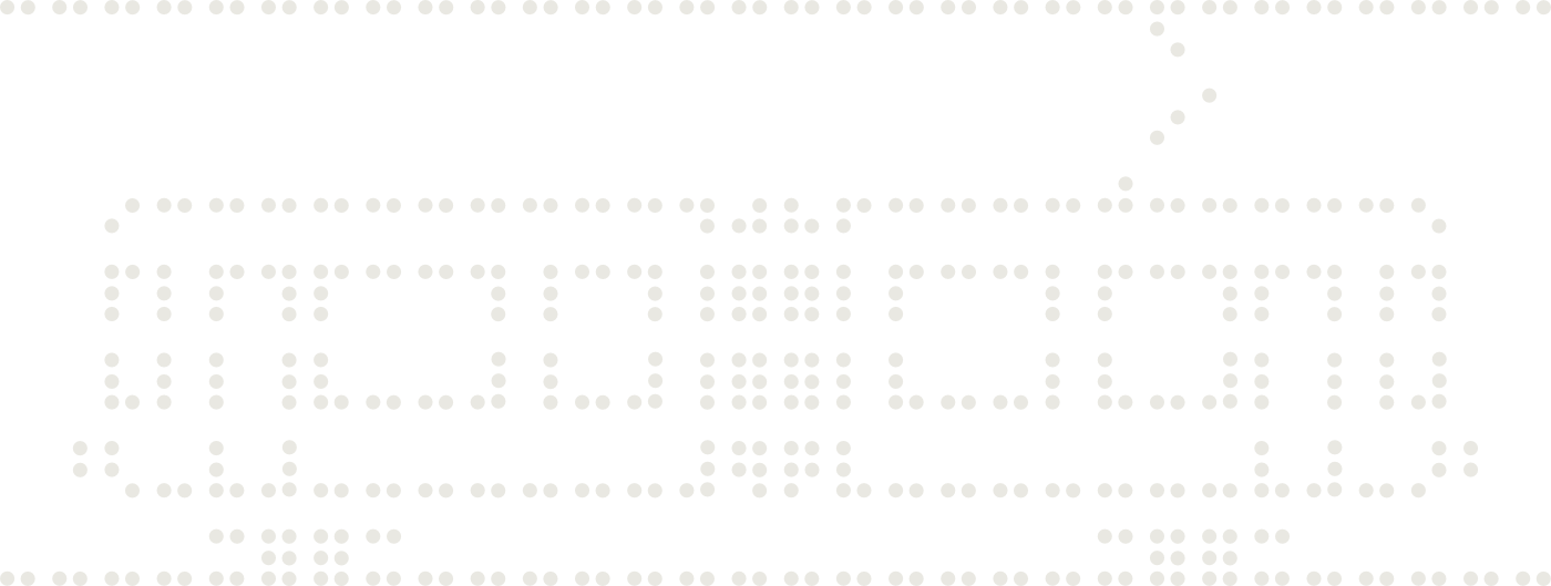 Braille drawing of a tram