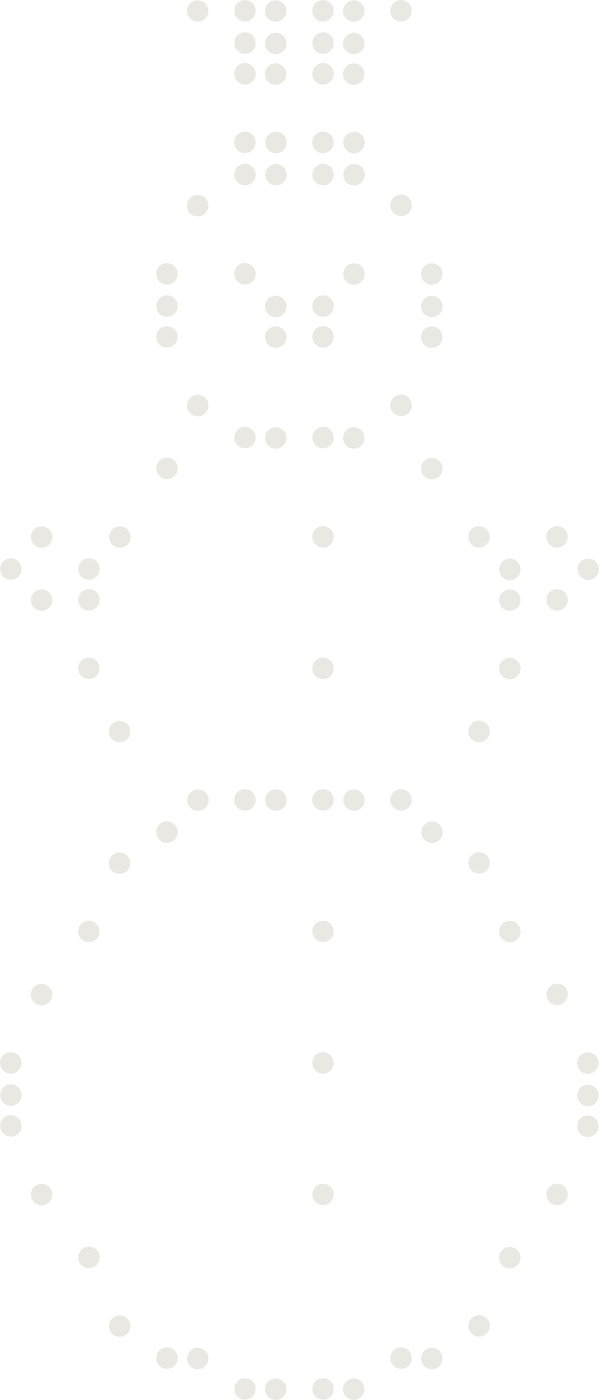 Braille drawing of a snowman