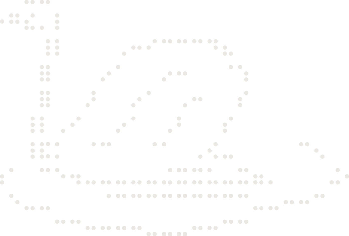 Braille drawing of a swan
