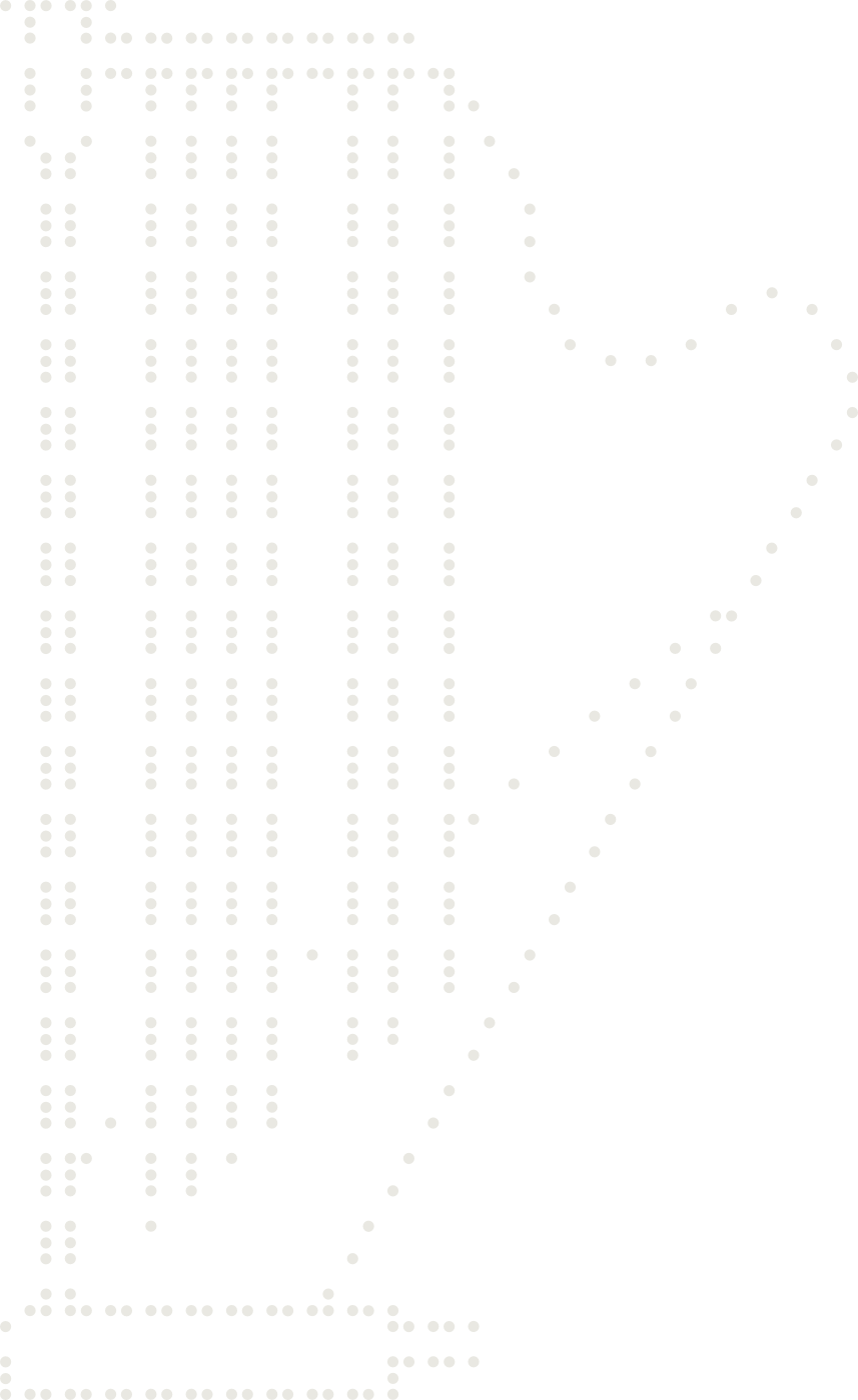 Braille drawing of a harp