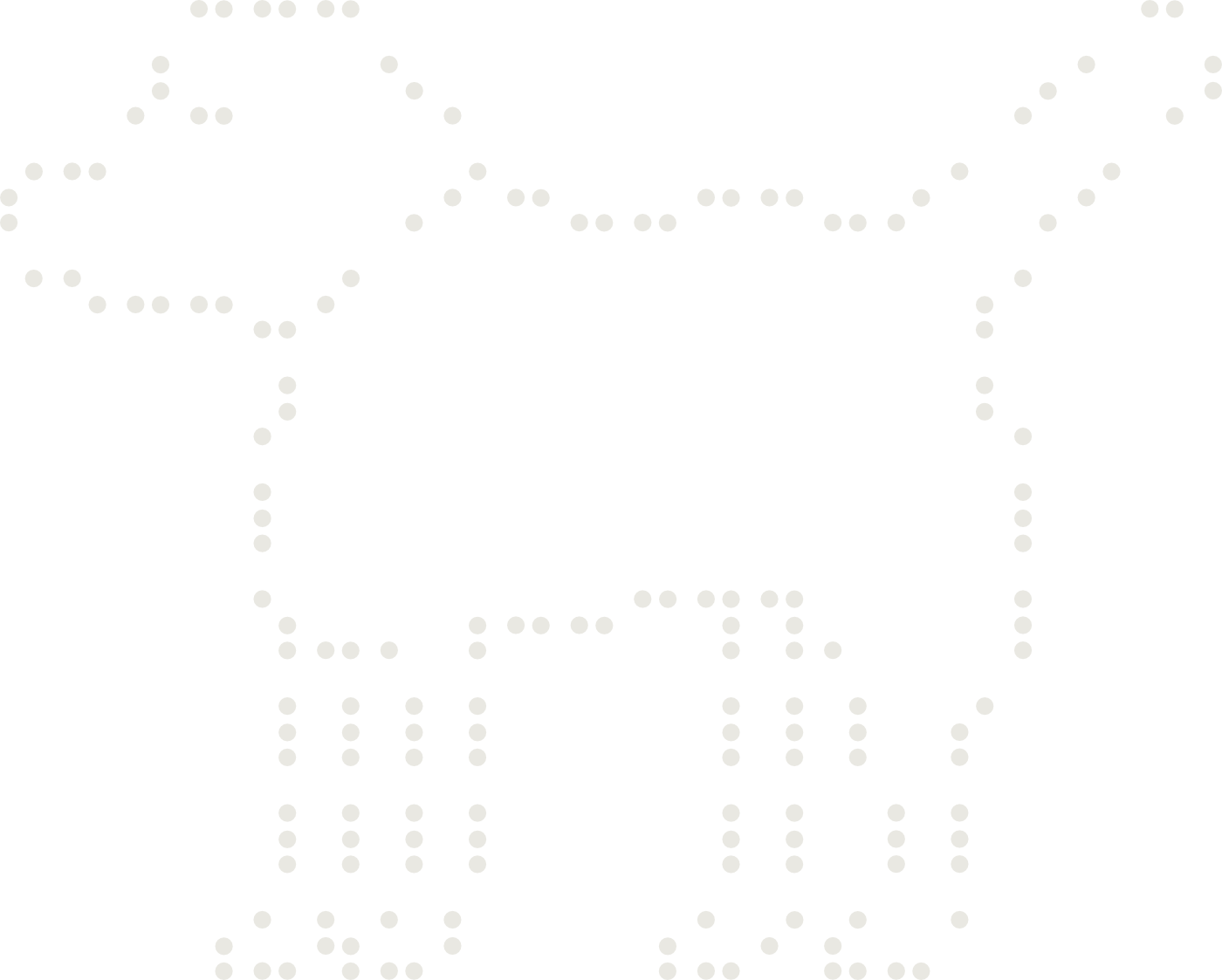 Braille drawing of a doggie