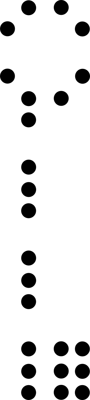 Braille drawing of a key