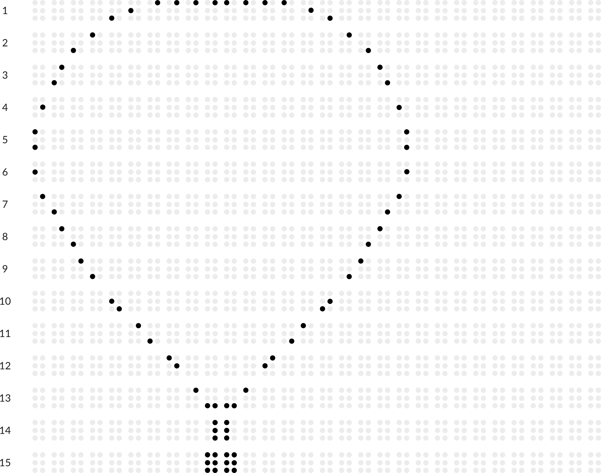 Braille drawing with grid: hot-air-balloon